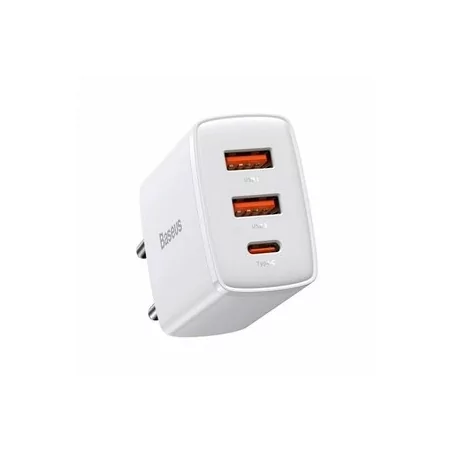 Kontrolsat - Carregador Baseus Compact CCXJ-E02 30W Fast Charger PD 3.0 - Branco
