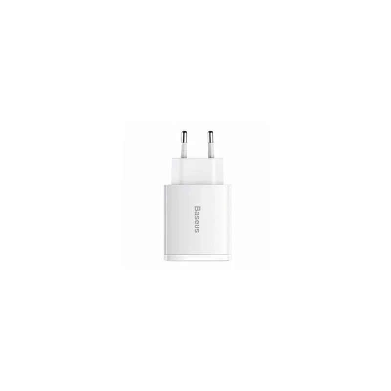 Kontrolsat - Carregador Baseus Compact CCXJ-E02 30W Fast Charger PD 3.0 - Branco
