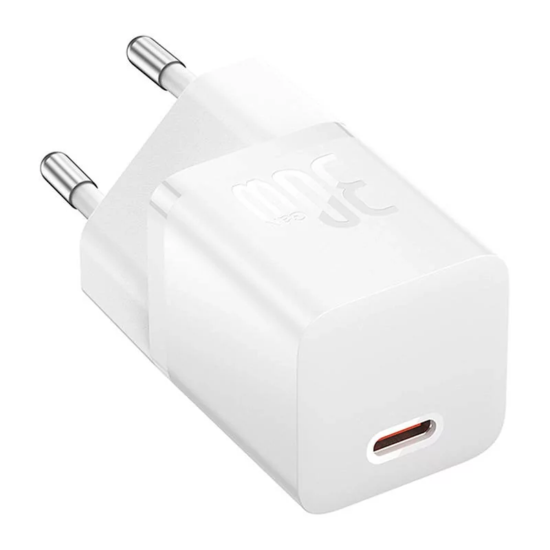 Kontrolsat - Baseus GaN5 Fast Charger (Mini) USB-C 30W - White