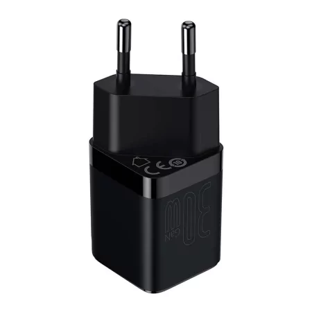 Kontrolsat - Carregador Baseus GaN3 Fast Charger 30W USB-C - Preto