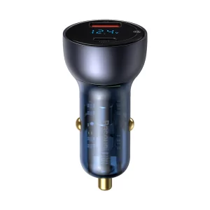 Kontrolsat - Baseus Particular Fast Car Charger 65W Cigarette Lighter Charger - Black