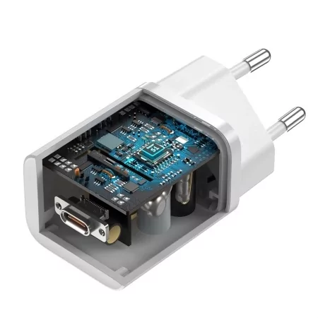 Kontrolsat - Carregador Baseus Super Si Quick Charger 1C 25W - Branco
