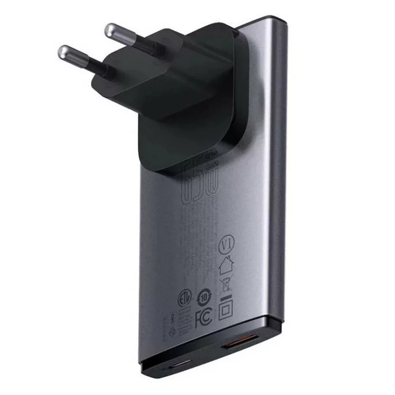 Kontrolsat - Carregador Baseus GaN5 Pro Fast Charger 65W - Cinza