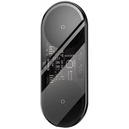 Kontrolsat - Baseus Dual USB-C 20W Wireless Charger - Black