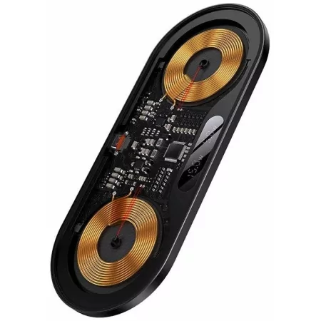 Kontrolsat - Baseus Dual USB-C 20W Wireless Charger - Black