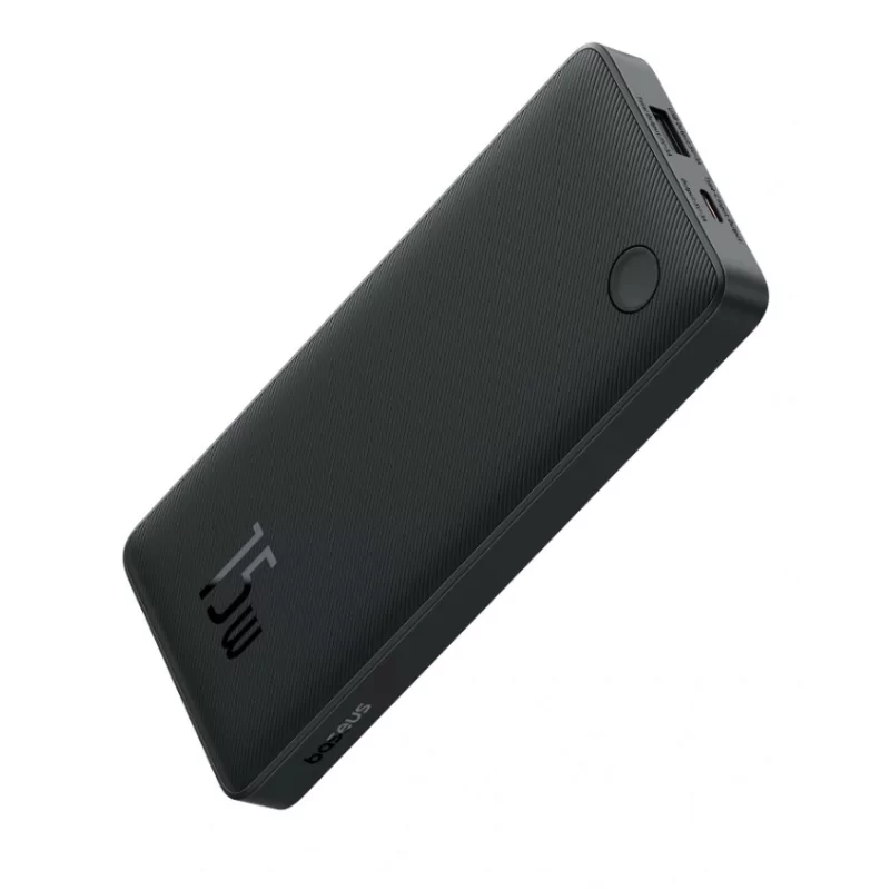 Kontrolsat - Powerbank Baseus Air Lite 10000mAh 15W + Cabo USB-C 30cm - Preta