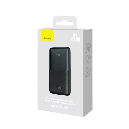 Kontrolsat - Powerbank Baseus Bipow Pro 20W 10000mAh - Preta