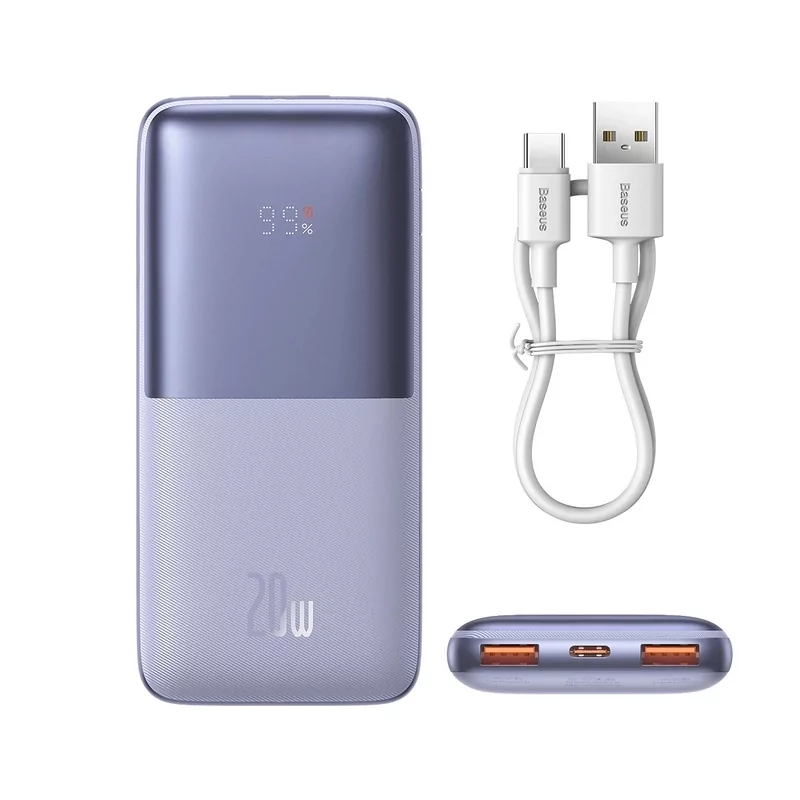 Kontrolsat - Powerbank Baseus Bipow Pro 20W 10000mAh - Roxa