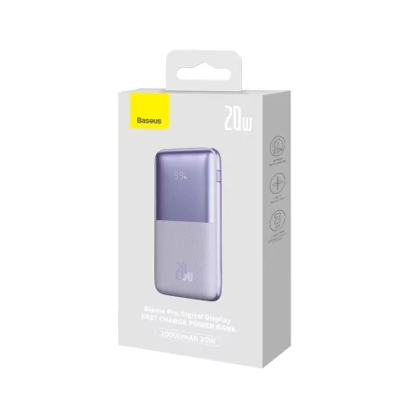 Kontrolsat - Powerbank Baseus Bipow Pro 20W 10000mAh - Roxa