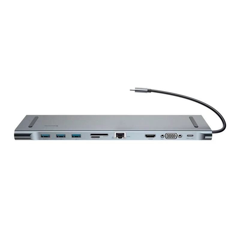 Kontrolsat - Docking Station Baseus Enjoyment USB-C 10-in-1 Gray