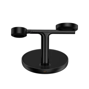 Kontrolsat - Baseus Swan 3-in-1 Wireless Charger w/MagSafe 20W Black