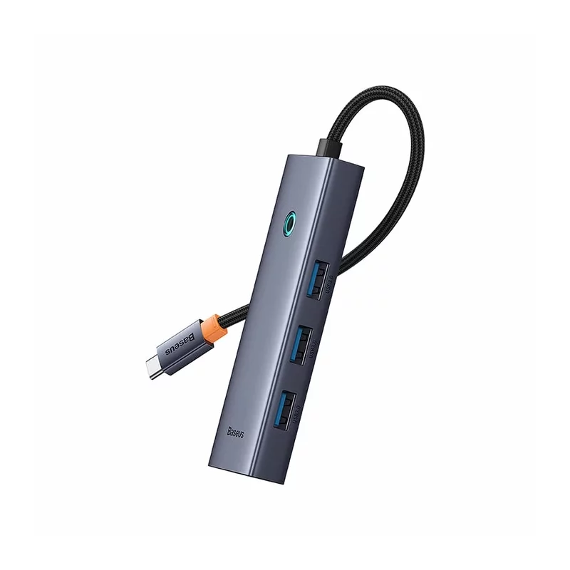 Kontrolsat - Adaptador USB-C Baseus Flite (1xHdmi 4K@30Hz + 4xUsb 3.0) Cinza