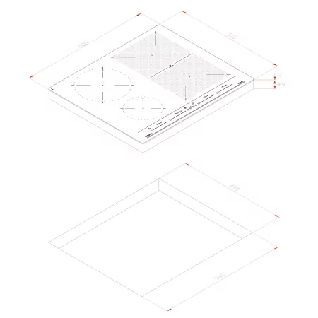 Kontrolsat - Teka Recessed Plate - Izf 64440 Msp Bk