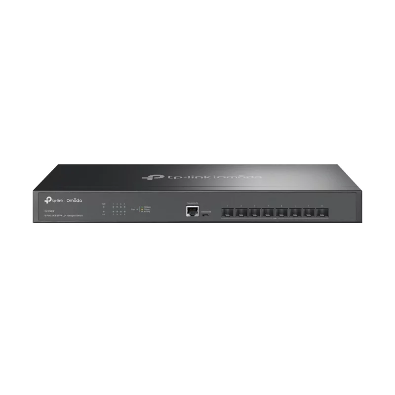 Kontrolsat - Switch TP-Link - JetStream - 8 Portas SFP+ 10GbE Managed - 1 Porta Gigabit - Rack - TL-SX3008F