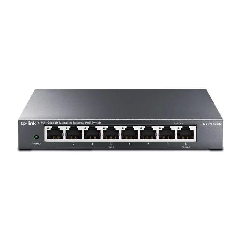 Kontrolsat - TP-Link Omada 8 Port Gigabit PoE Switch - RP108GE