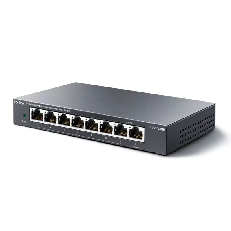 Kontrolsat - TP-Link Omada 8 Port Gigabit PoE Switch - RP108GE