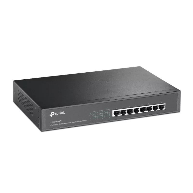 Kontrolsat - Switch TP-Link PoE 8portas - TL-SG1008MP