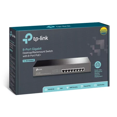 Kontrolsat - TP-Link PoE 8-port Switch - TL-SG1008MP