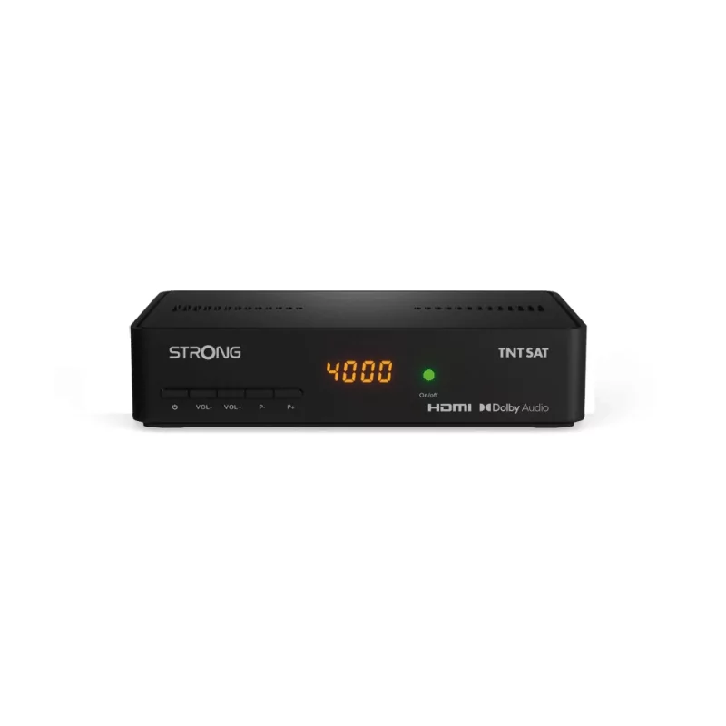 Kontrolsat - Recetor Satélite Strong HD - C/ Cartão TNT Sat - SRT7408 - Canais Franceses