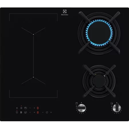 Kontrolsat - Placa Mista Electrolux - Indução e Gás - 4 Zonas - KDI641723K Kontrolsat - Placa Mista Electrolux - Indução e Gás - 4 Zonas - KDI641723K