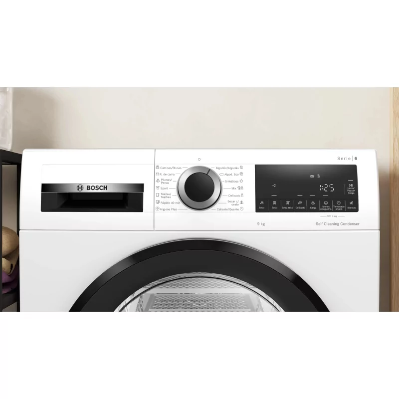 Kontrolsat - Bosch Tumble Dryer - 9kg - Heat Pump - White - WQG245D0ES