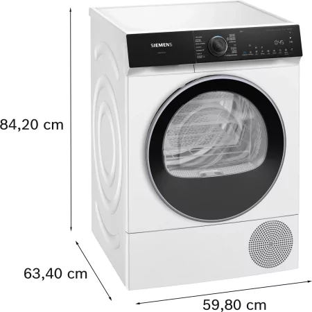 Kontrolsat - Máquina de Secar Roupa Siemens - 9 Kg - Bomba de Calor - Branca - WQ45H2A0ES