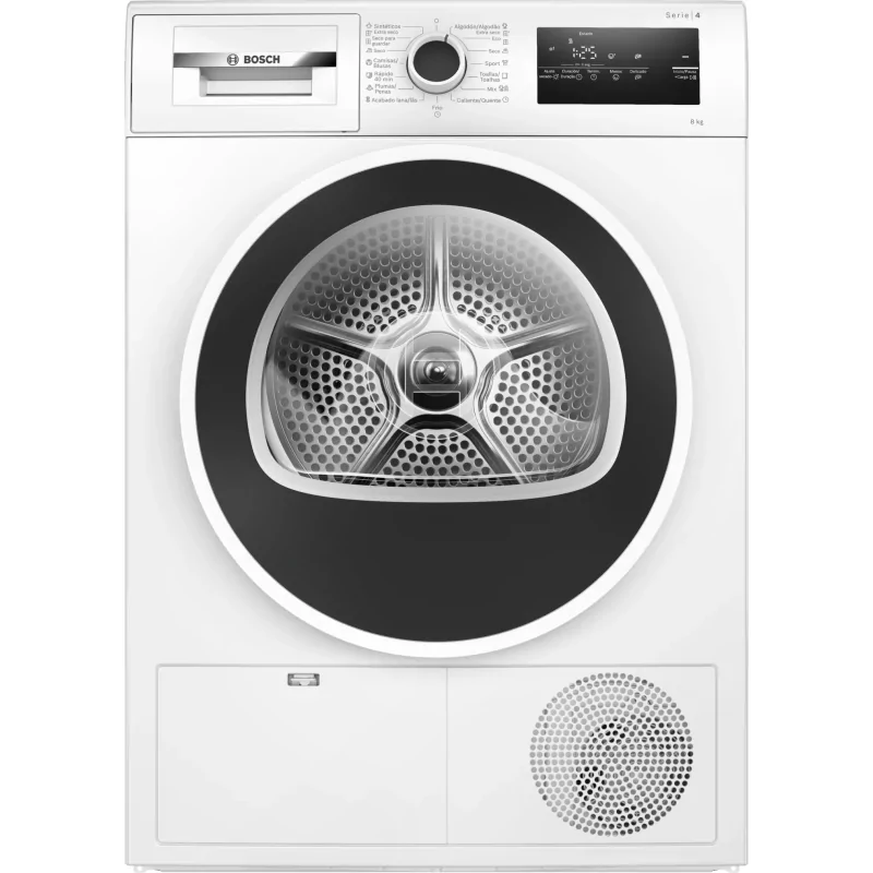 Kontrolsat - Máquina de Secar Roupa Bosch - 8Kg - Bomba de Calor - Branca - WTR-83200-ES Kontrolsat - Máquina de Secar Roupa Bosch - 8Kg - Bomba de Calor - Branca - WTR-83200-ES