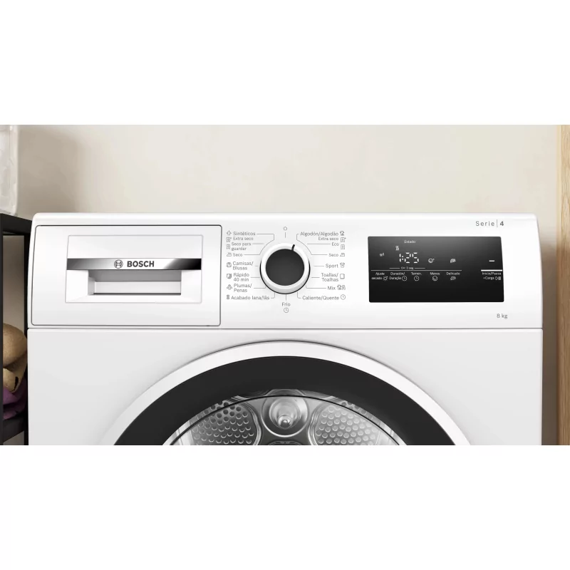 Kontrolsat - Máquina de Secar Roupa Bosch - 8Kg - Bomba de Calor - Branca - WTR-83200-ES