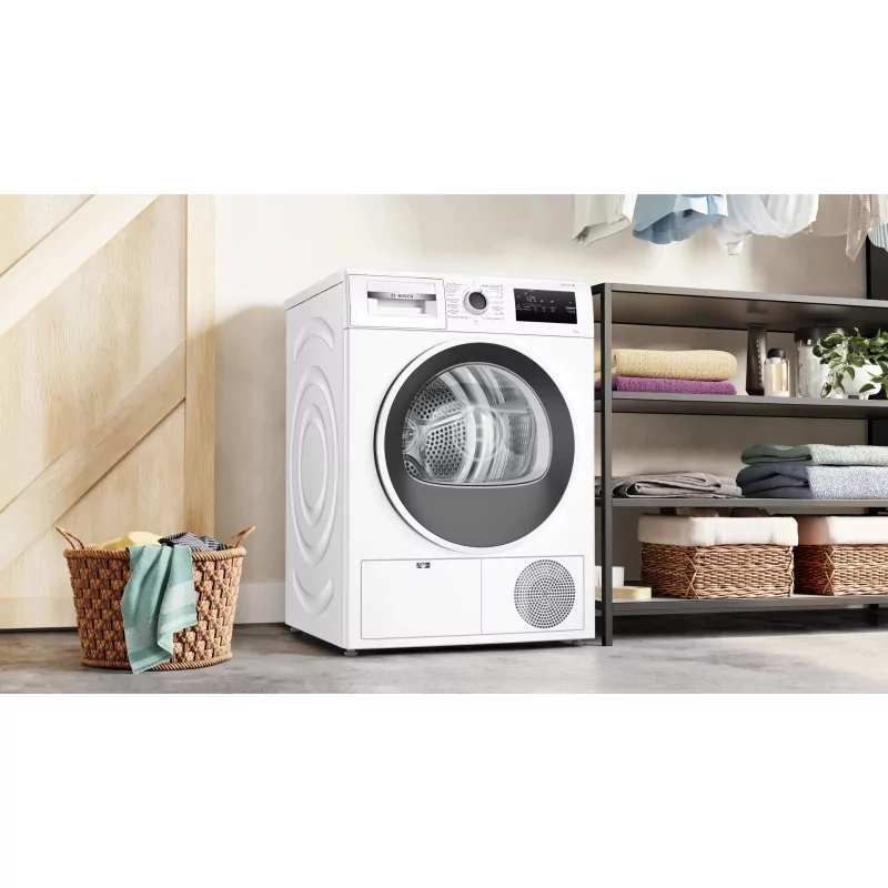 Kontrolsat - Máquina de Secar Roupa Bosch - 8Kg - Bomba de Calor - Branca - WTR-83200-ES