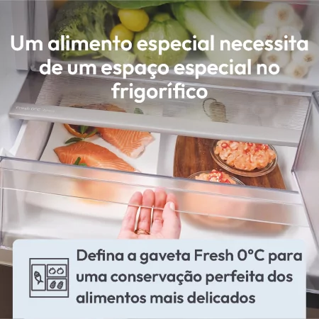 Kontrolsat - Candy CNCQ2T518EX Fridge Freezer (279L - Class E - Inox)