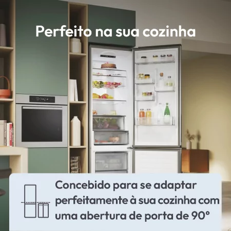 Kontrolsat - Candy CNCQ2T518EX Fridge Freezer (279L - Class E - Inox)