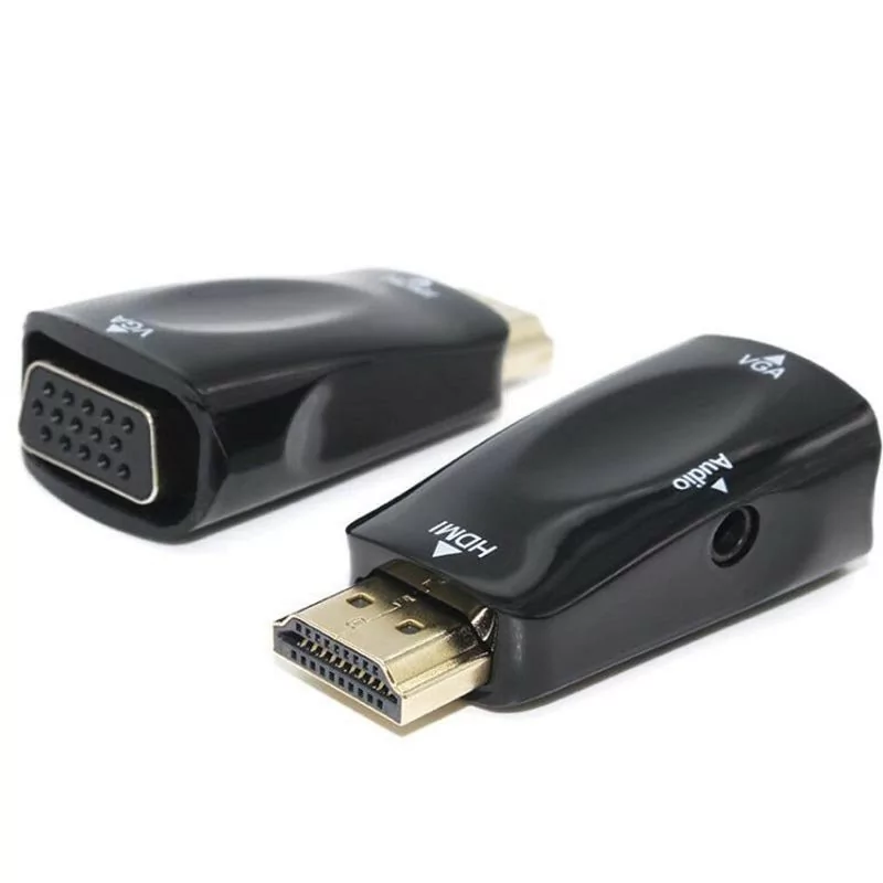 Conversor HDMI para VGA e áudio