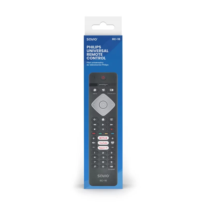 Kontrolsat - Comando Universal TV Philips Ambilight - Savio RC-16