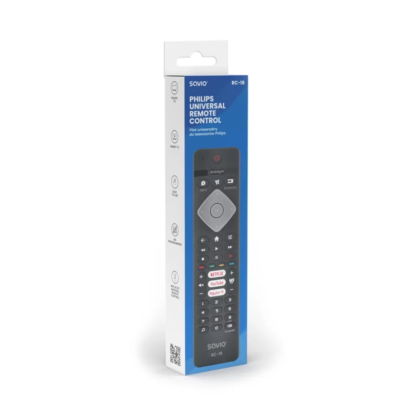 Kontrolsat - Comando Universal TV Philips Ambilight - Savio RC-16