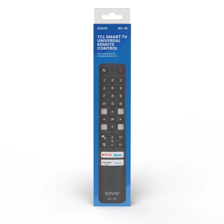 Kontrolsat - TCL Universal Smart TV Remote Control - Savio RC-15 Kontrolsat - TCL Universal Smart TV Remote Control - Savio RC-15
