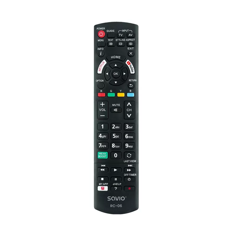 Kontrolsat - Panasonic Universal Smart TV Remote Control - Savio RC-06 Kontrolsat - Panasonic Universal Smart TV Remote Control - Savio RC-06