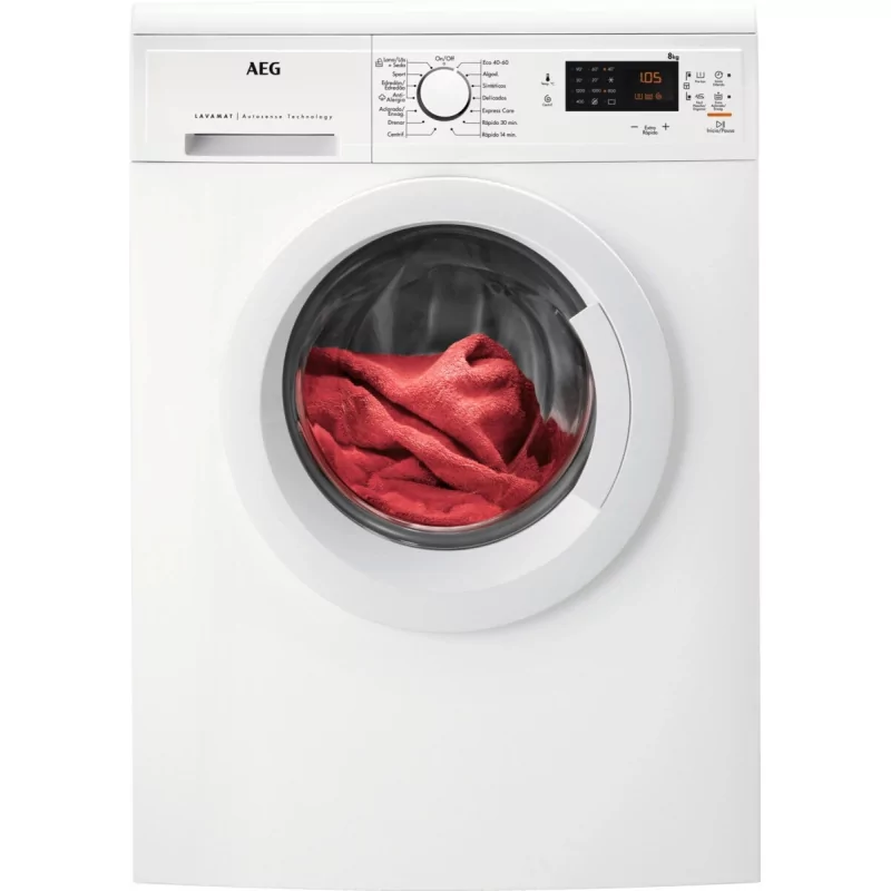 Kontrolsat - Máquina de Lavar Roupa AEG - (8Kg - 1200RPM - Classe A) - LFA5I82WRE