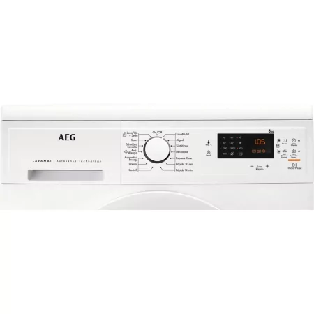 Kontrolsat - Máquina de Lavar Roupa AEG - (8Kg - 1200RPM - Classe A) - LFA5I82WRE