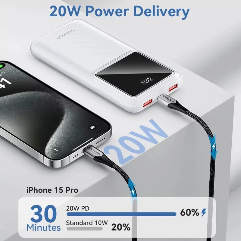 Kontrolsat - Powerbank Vention FHKW0 - 10000mAh