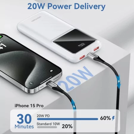 Kontrolsat - Powerbank Vention FHKW0 - 10000mAh