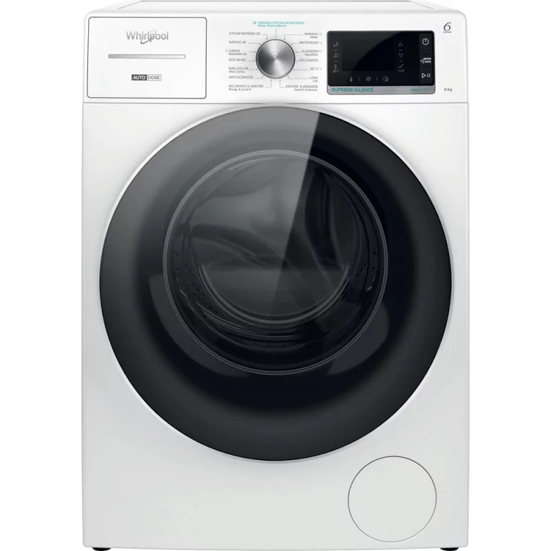 Kontrolsat - Maquina Lavar Roupa Whirlpool - 8Kg 1400rpm Inverter Branca - W8 W946WR SPT