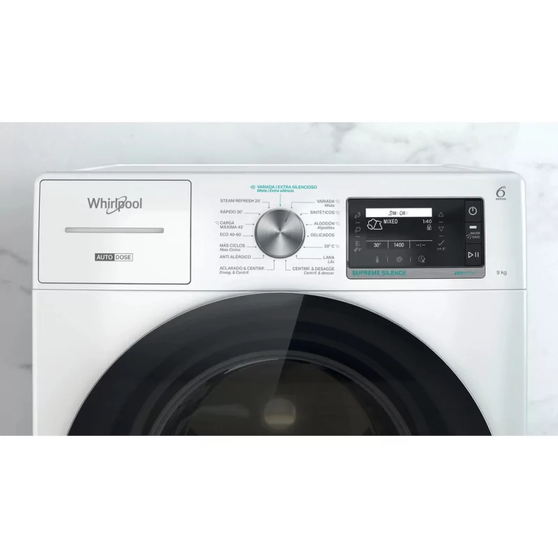 Kontrolsat - Maquina Lavar Roupa Whirlpool - 8Kg 1400rpm Inverter Branca - W8 W946WR SPT