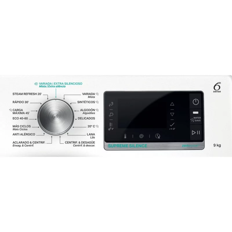 Kontrolsat - Maquina Lavar Roupa Whirlpool - 8Kg 1400rpm Inverter Branca - W8 W946WR SPT