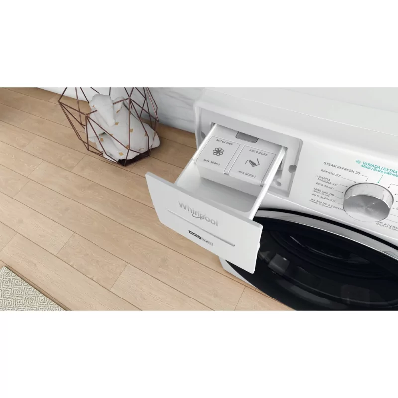Kontrolsat - Maquina Lavar Roupa Whirlpool - 8Kg 1400rpm Inverter Branca - W8 W946WR SPT