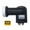 LNB Quad Dicom IV - 4 Saídas para Multiusuário, Cinzento Claro