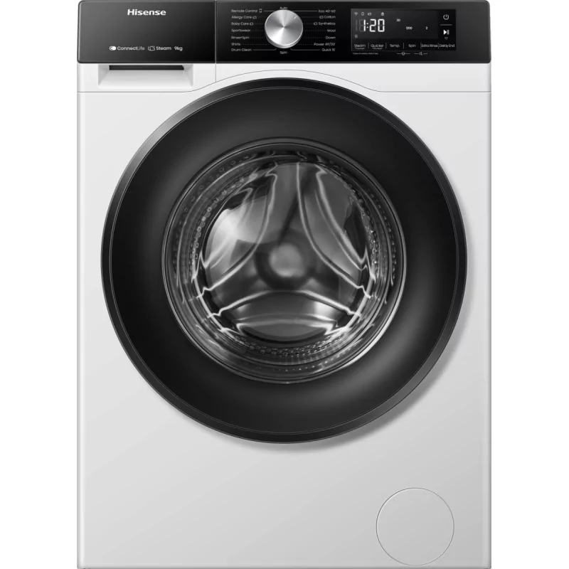 Kontrolsat - Hisense Washing Machine - (9kg - 1400rpm) - WF3S9043BW3