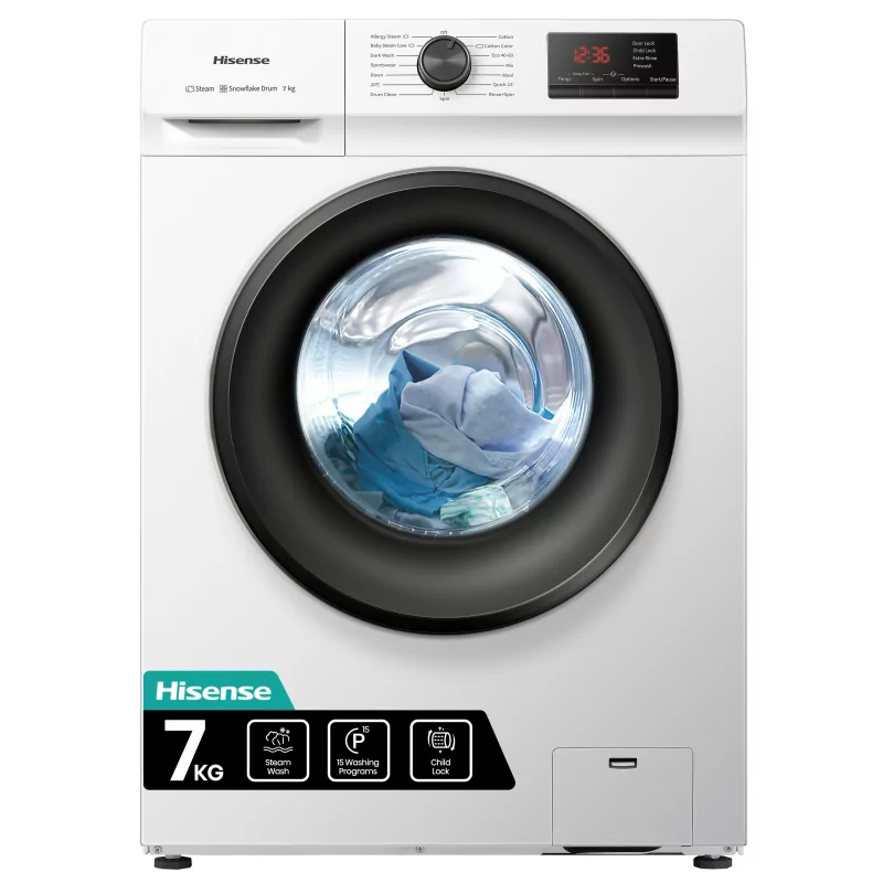 Kontrolsat - Hisense Washing Machine - (7kg - 1200rpm) - WFVB7012EM