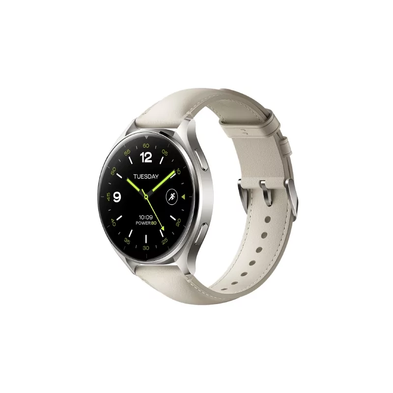 Kontrolsat - Xiaomi Watch 2 Bluetooth Titan Gray Case with White Leather Strap Kontrolsat - Xiaomi Watch 2 Bluetooth Titan Gray Case with White Leather Strap