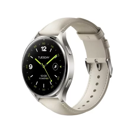 Kontrolsat - Xiaomi Watch 2 Bluetooth Titan Gray Case with White Leather Strap Kontrolsat - Xiaomi Watch 2 Bluetooth Titan Gray Case with White Leather Strap