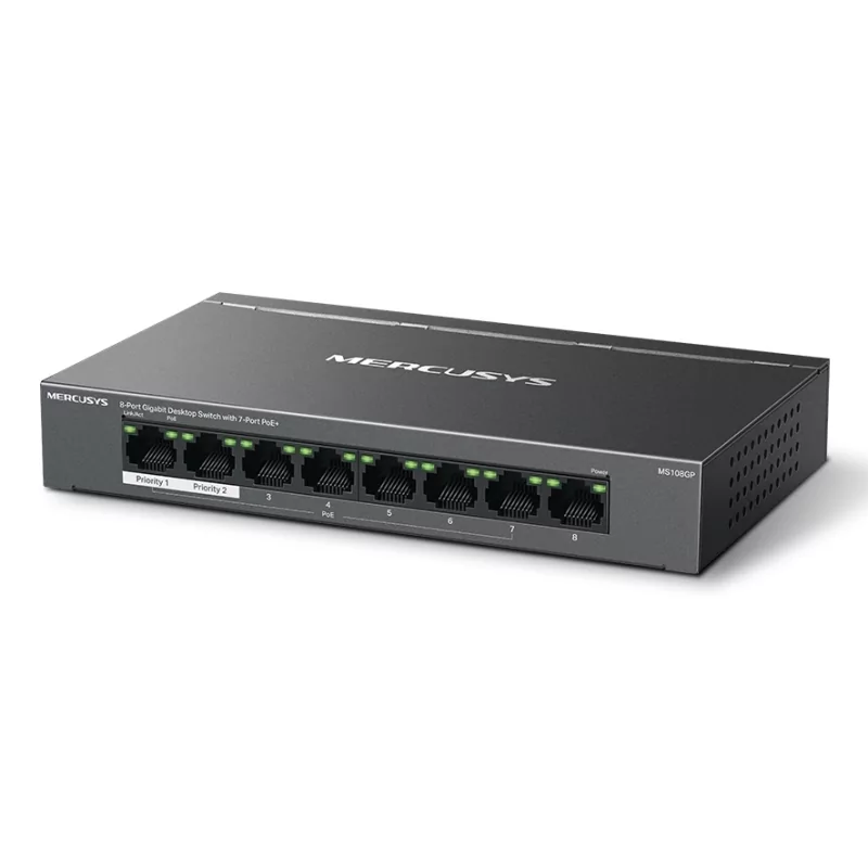 Kontrolsat - Hub Switch 8 Gigabit Ports Mercusys MS108GP